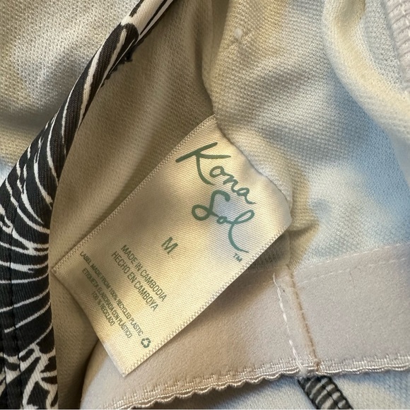 Kona Sol One Piece Swimsuit Adjustable Straps Women’s Size M (8-10) Tropical - Picture 3 of 5